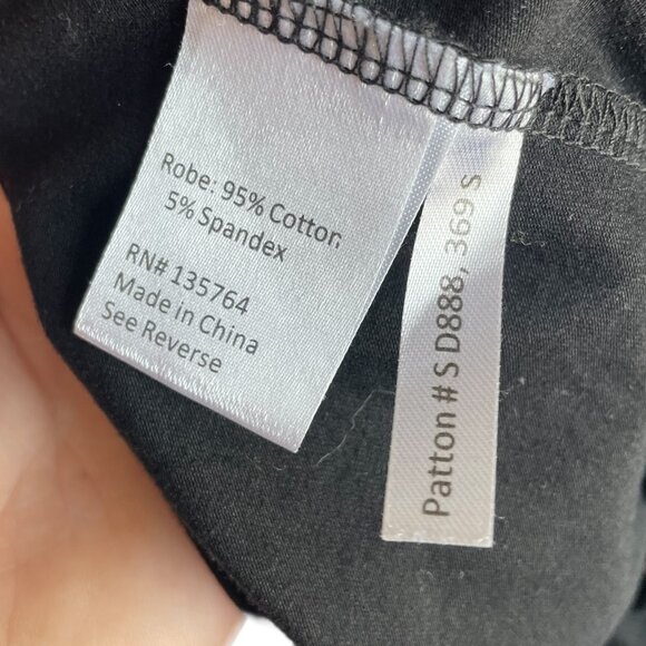 Brobe Surgery Recovery Bath Robe Size XL Black Post Op Inner Drain Pockets - Picture 5 of 6